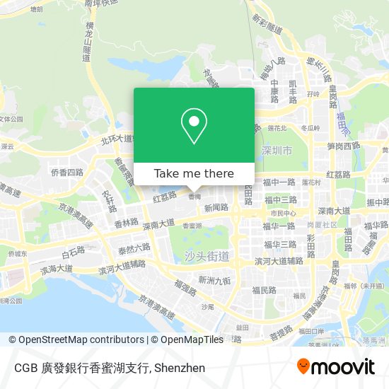 CGB 廣發銀行香蜜湖支行 map