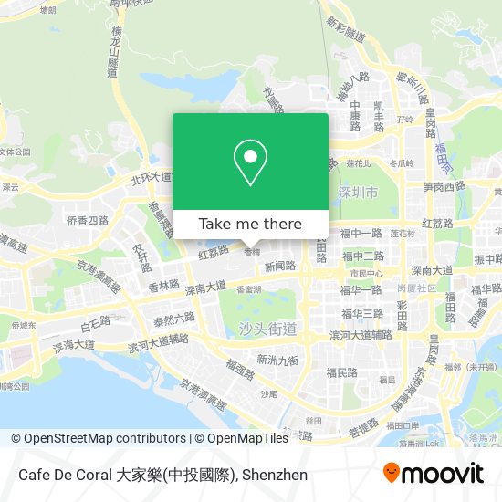 Cafe De Coral 大家樂(中投國際) map