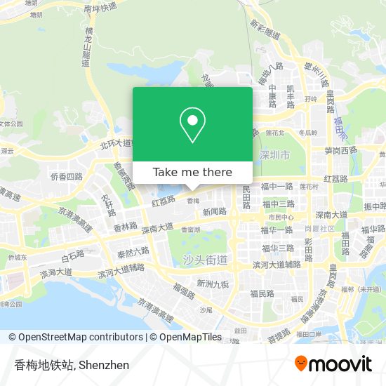 香梅地铁站 map