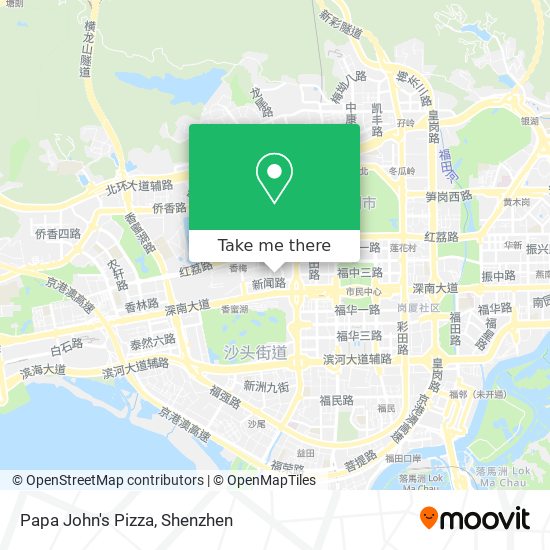 Papa John's Pizza map