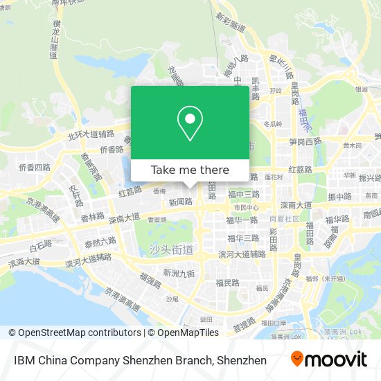 IBM China Company Shenzhen Branch map