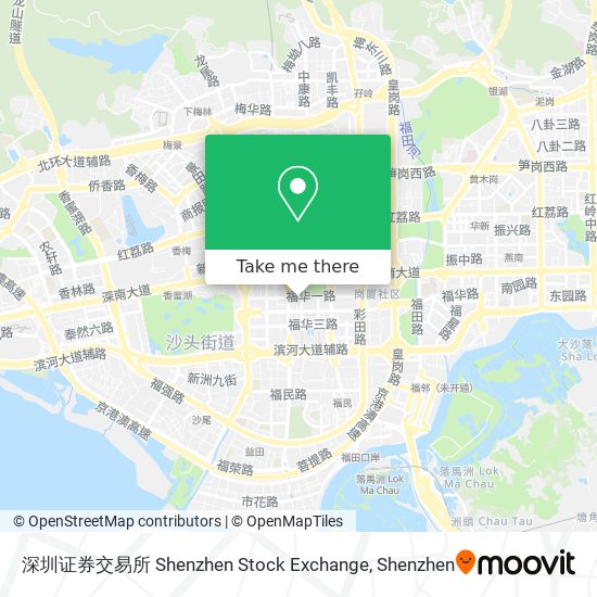 深圳证券交易所 Shenzhen Stock Exchange map
