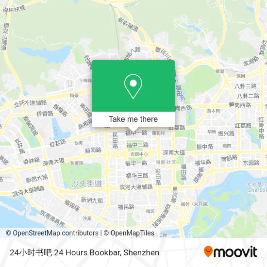 24小时书吧 24 Hours Bookbar map