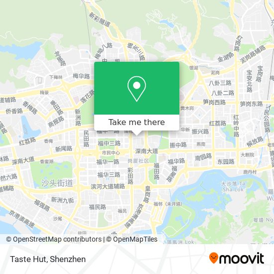 Taste Hut map