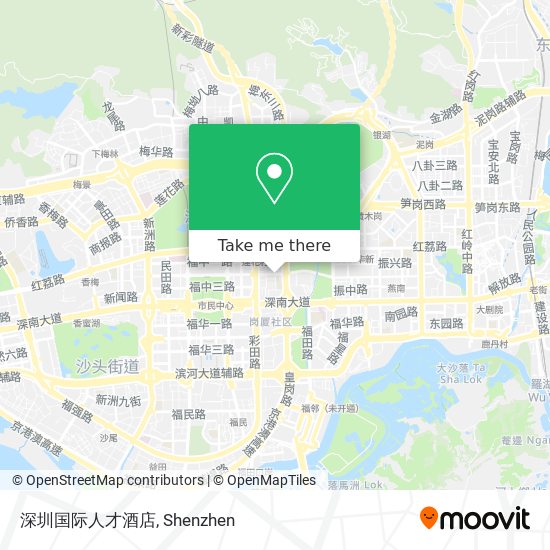 深圳国际人才酒店 map