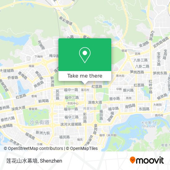莲花山水幕墙 map