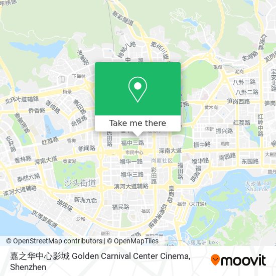 嘉之华中心影城 Golden Carnival Center Cinema map