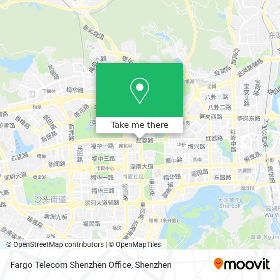 Fargo Telecom Shenzhen Office map