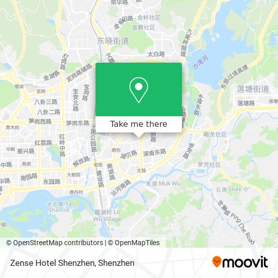 Zense Hotel Shenzhen map