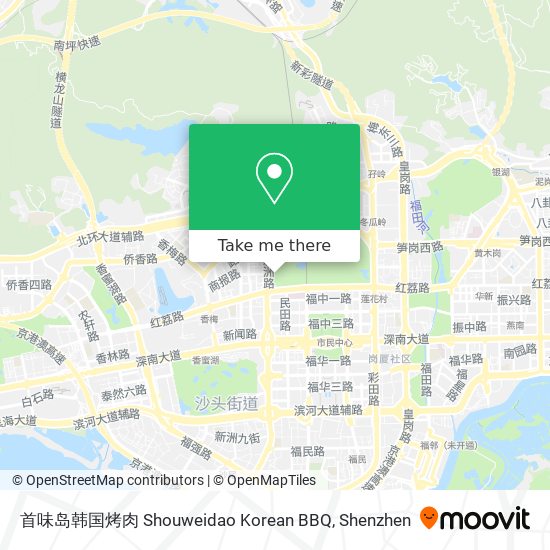 首味岛韩国烤肉 Shouweidao Korean BBQ map