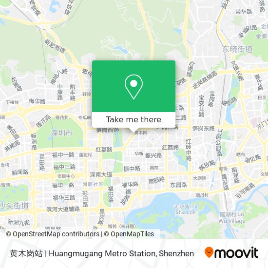 黄木岗站 | Huangmugang Metro Station map