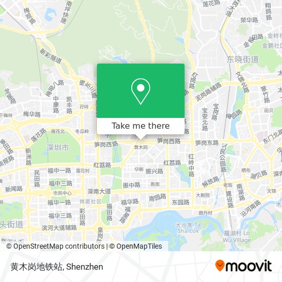 黄木岗地铁站 map