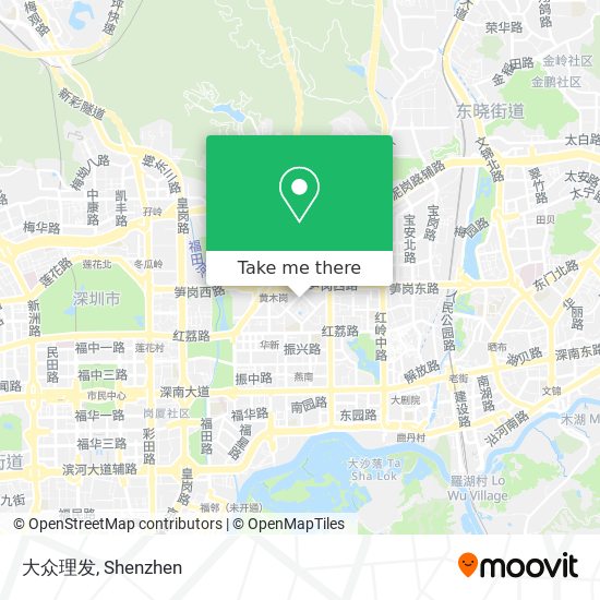 大众理发 map