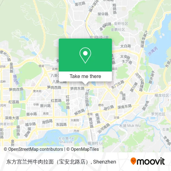 东方宫兰州牛肉拉面（宝安北路店） map