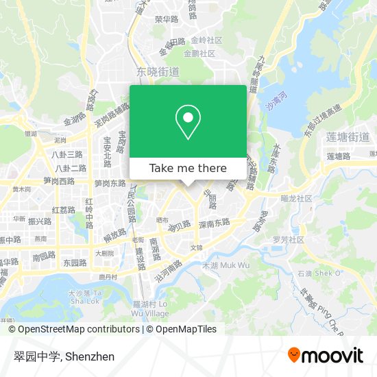 翠园中学 map