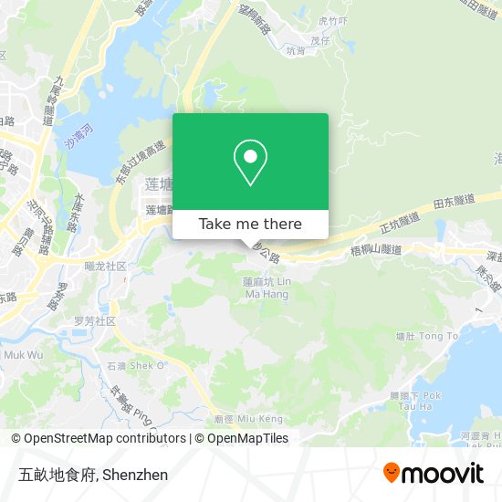 五畝地食府 map