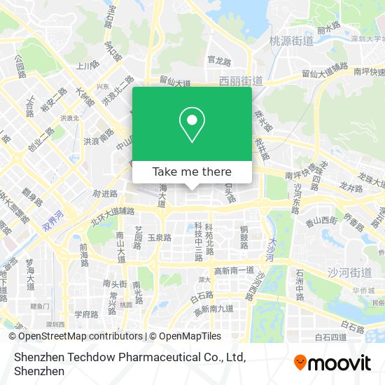 Shenzhen Techdow Pharmaceutical Co., Ltd map