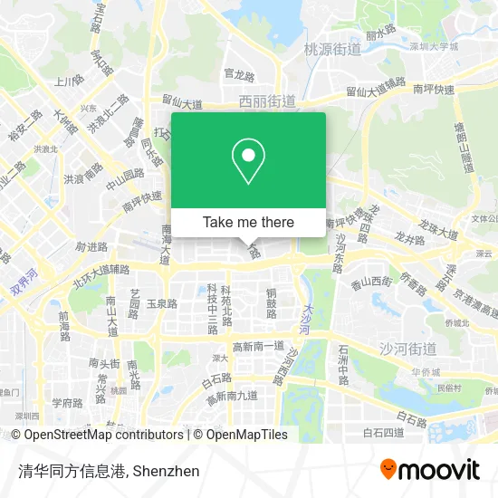 清华同方信息港 map