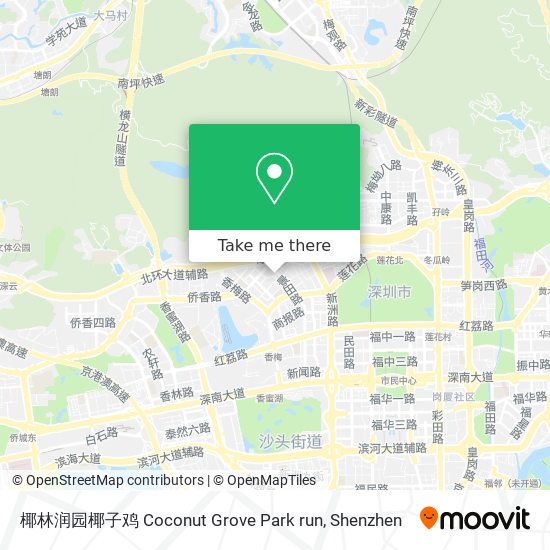 椰林润园椰子鸡 Coconut Grove Park run map