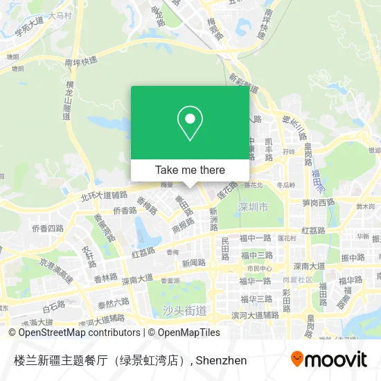 楼兰新疆主题餐厅（绿景虹湾店） map