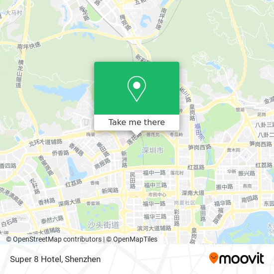 Super 8 Hotel map