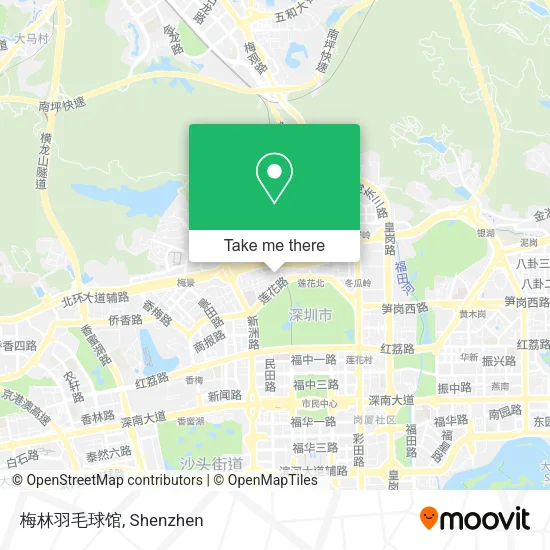 梅林羽毛球馆 map