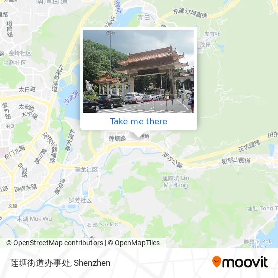 莲塘街道办事处 map