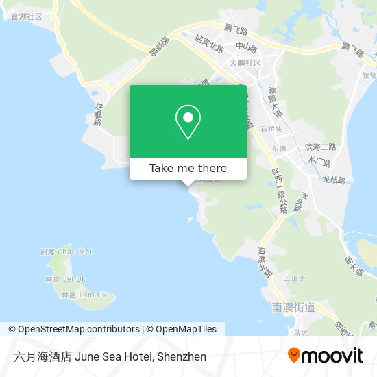 六月海酒店 June Sea Hotel map