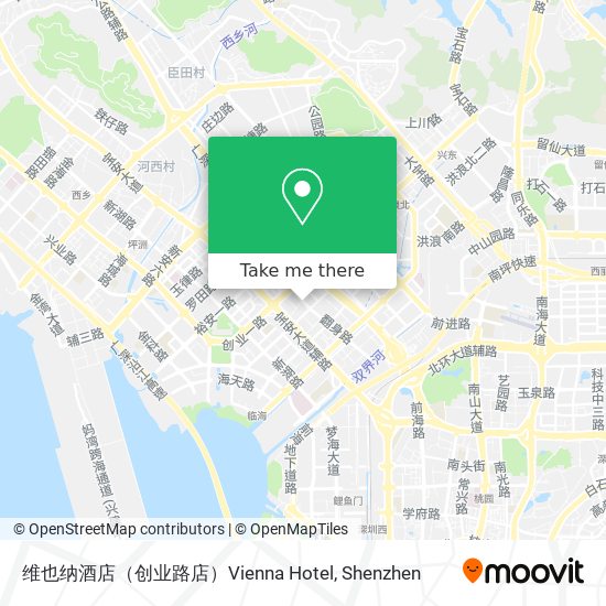 维也纳酒店（创业路店）Vienna Hotel map