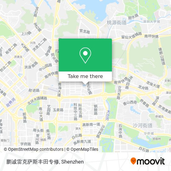 鹏诚雷克萨斯丰田专修 map