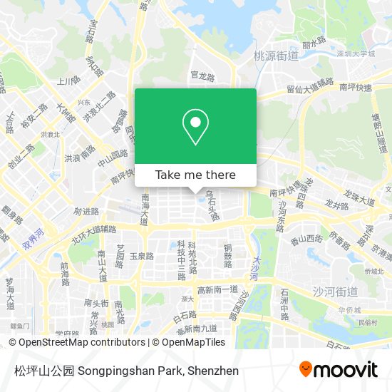 松坪山公园 Songpingshan Park map