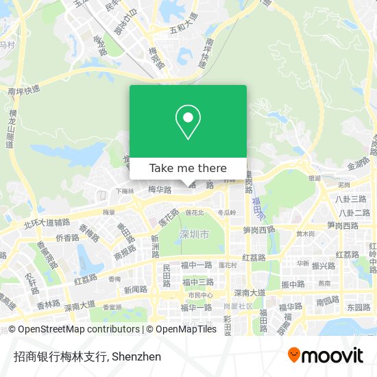 招商银行梅林支行 map