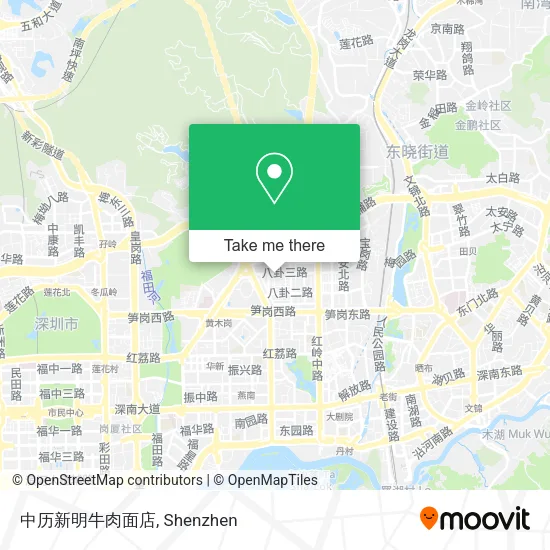 中历新明牛肉面店 map