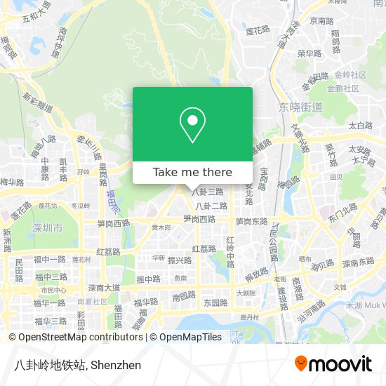 八卦岭地铁站 map