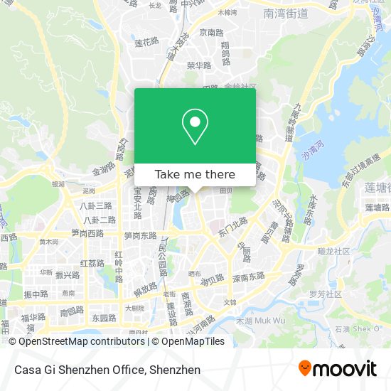 Casa Gi Shenzhen Office map