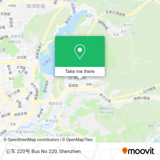公车 220号 Bus No 220 map