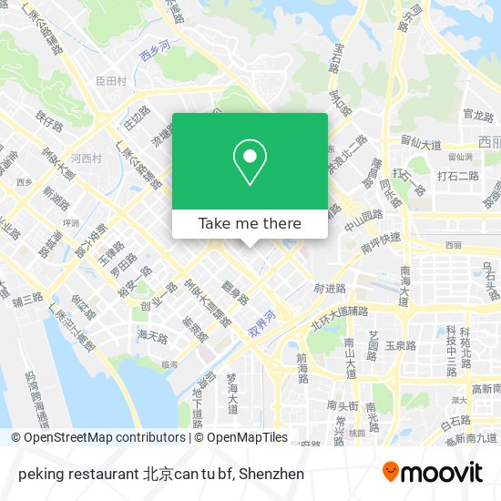peking restaurant 北京can tu bf map