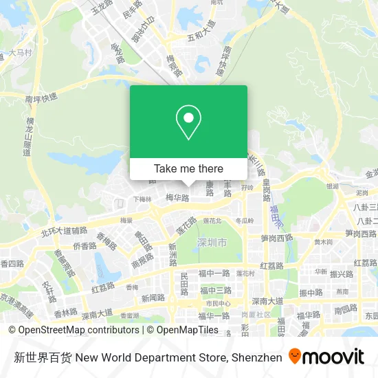 新世界百货 New World Department Store map