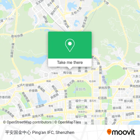 平安国金中心 Ping'an IFC map