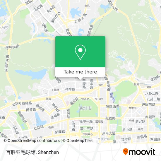百胜羽毛球馆 map