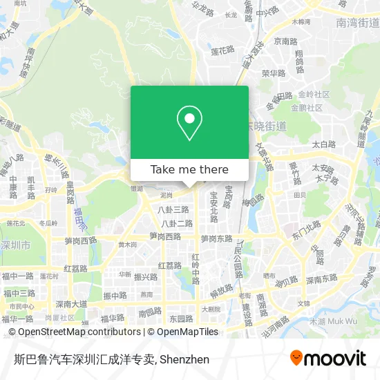 斯巴鲁汽车深圳汇成洋专卖 map