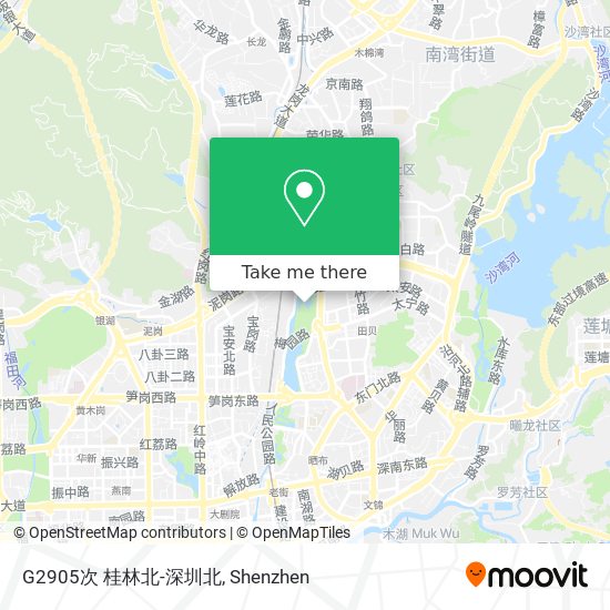 G2905次 桂林北-深圳北 map