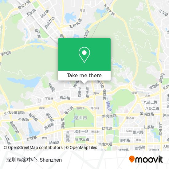 深圳档案中心 map