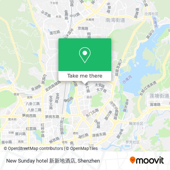 New Sunday hotel 新新地酒店 map