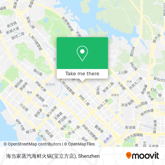 海当家蒸汽海鲜火锅(宝立方店) map