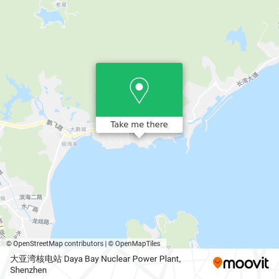 大亚湾核电站 Daya Bay Nuclear Power Plant map