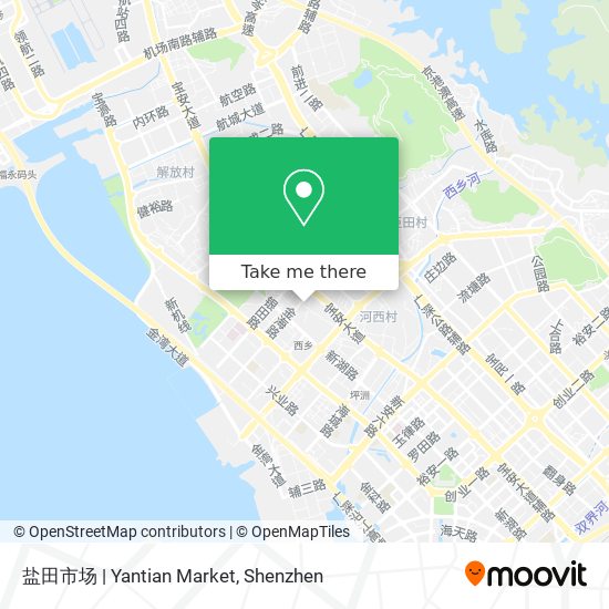 盐田市场 | Yantian Market map