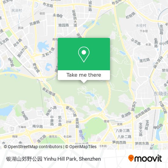 银湖山郊野公园 Yinhu Hill Park map