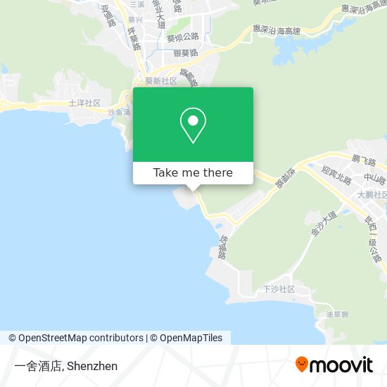 一舍酒店 map