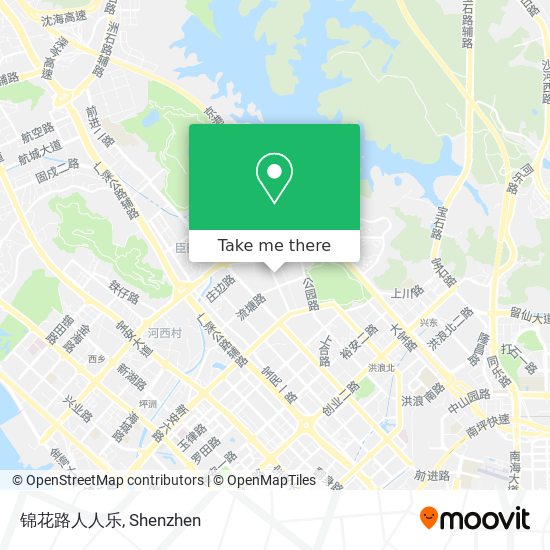 锦花路人人乐 map